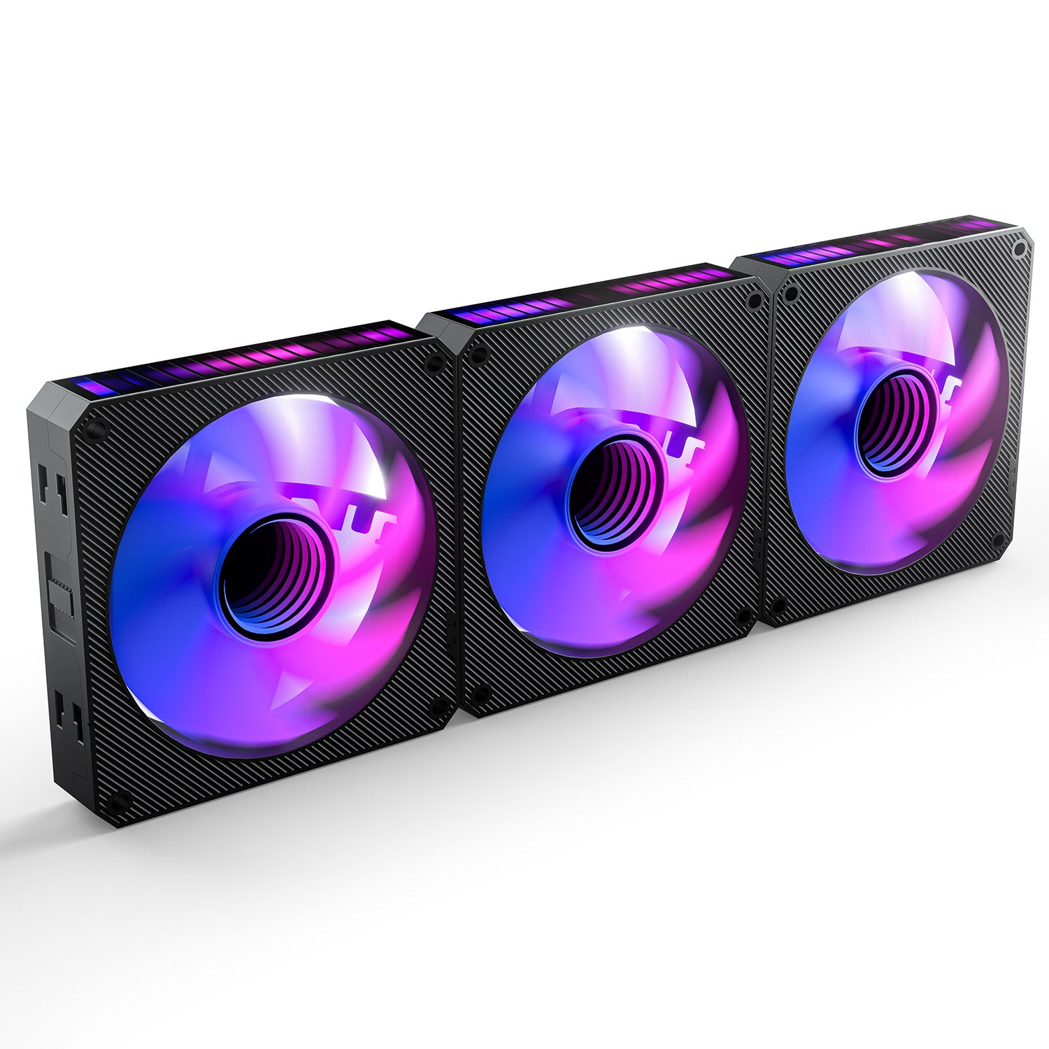 AsiaHorse STARBEAT 120mm UNI Fan, RGB Sound Control Rhythm PC Case Fan, Daisy-Chain Connection, 5V 3Pin ARGB Lighting for Computer Case & Liquid Radiator