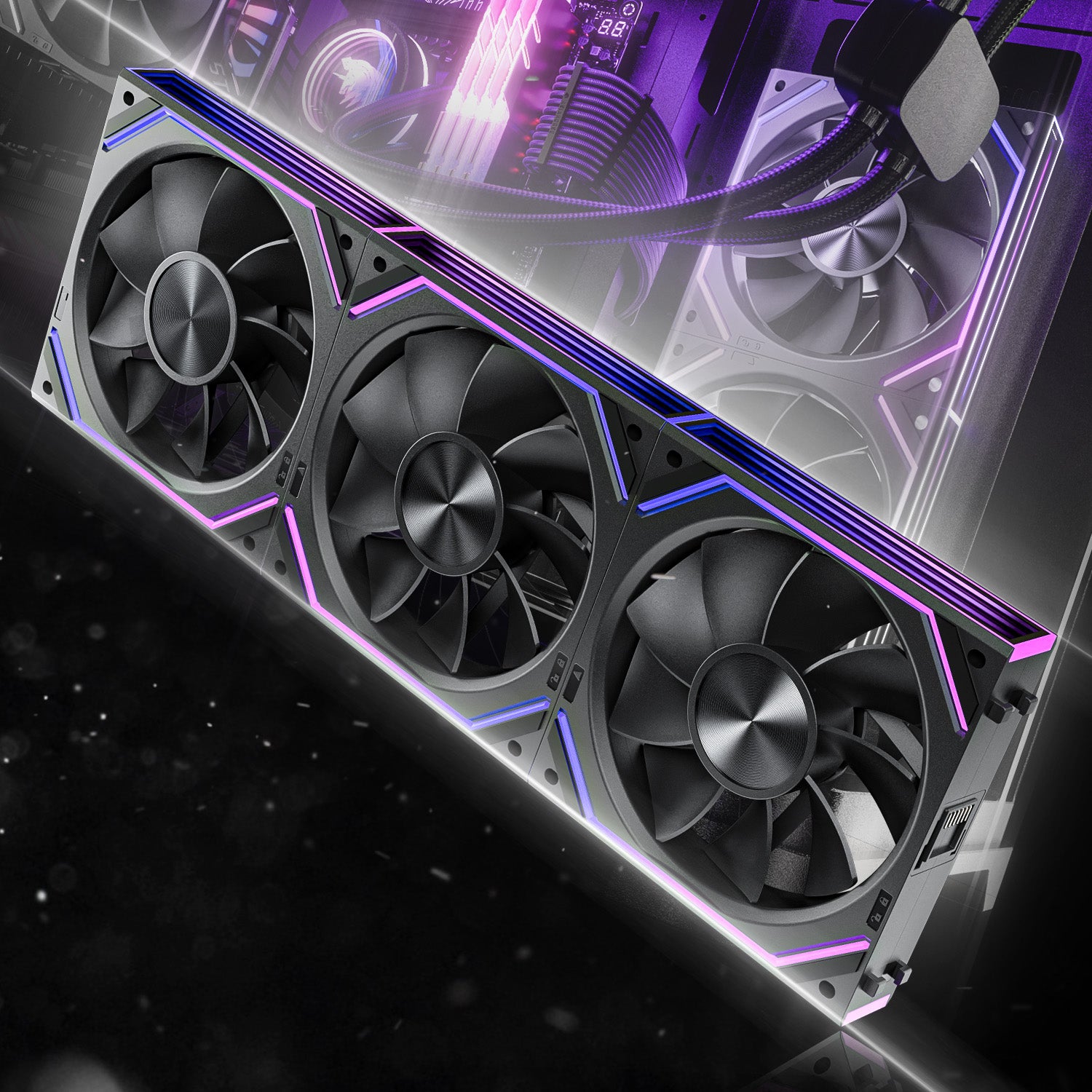 DAWN 120mm Daisy Chain PWM Fans (3-Pack)