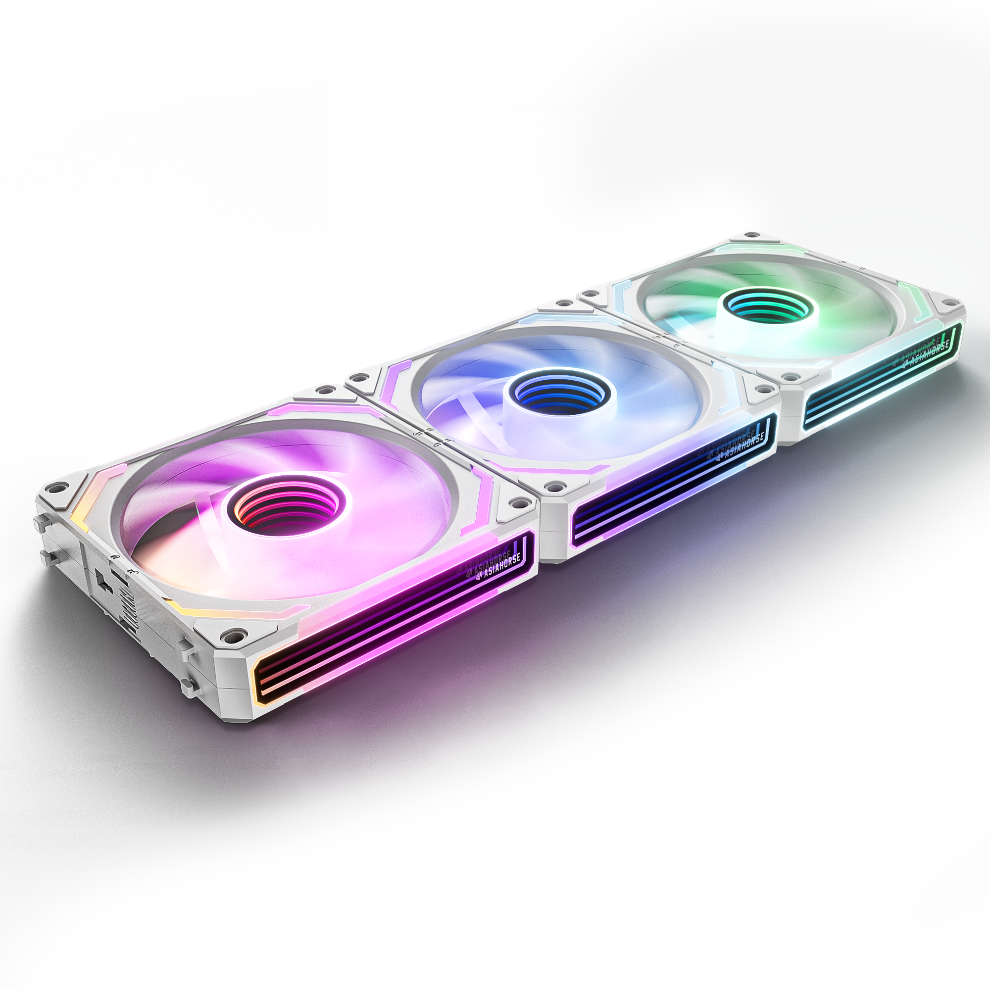 COSMIQ RGB 120mm Daisy Chain PWM Fan (3-Pack)