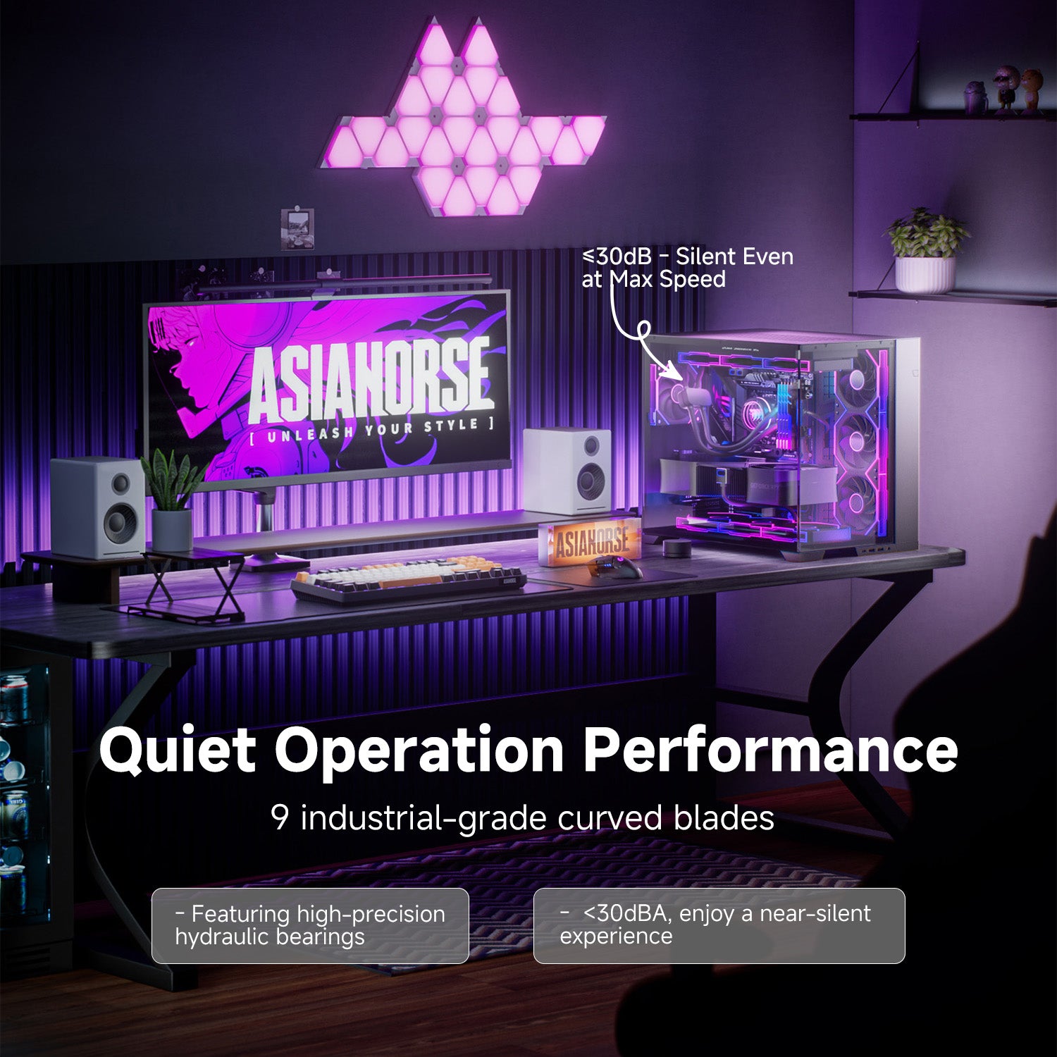 NYOTA Ultra 120mm Daisy Chain PWM Fans (3-Pack)