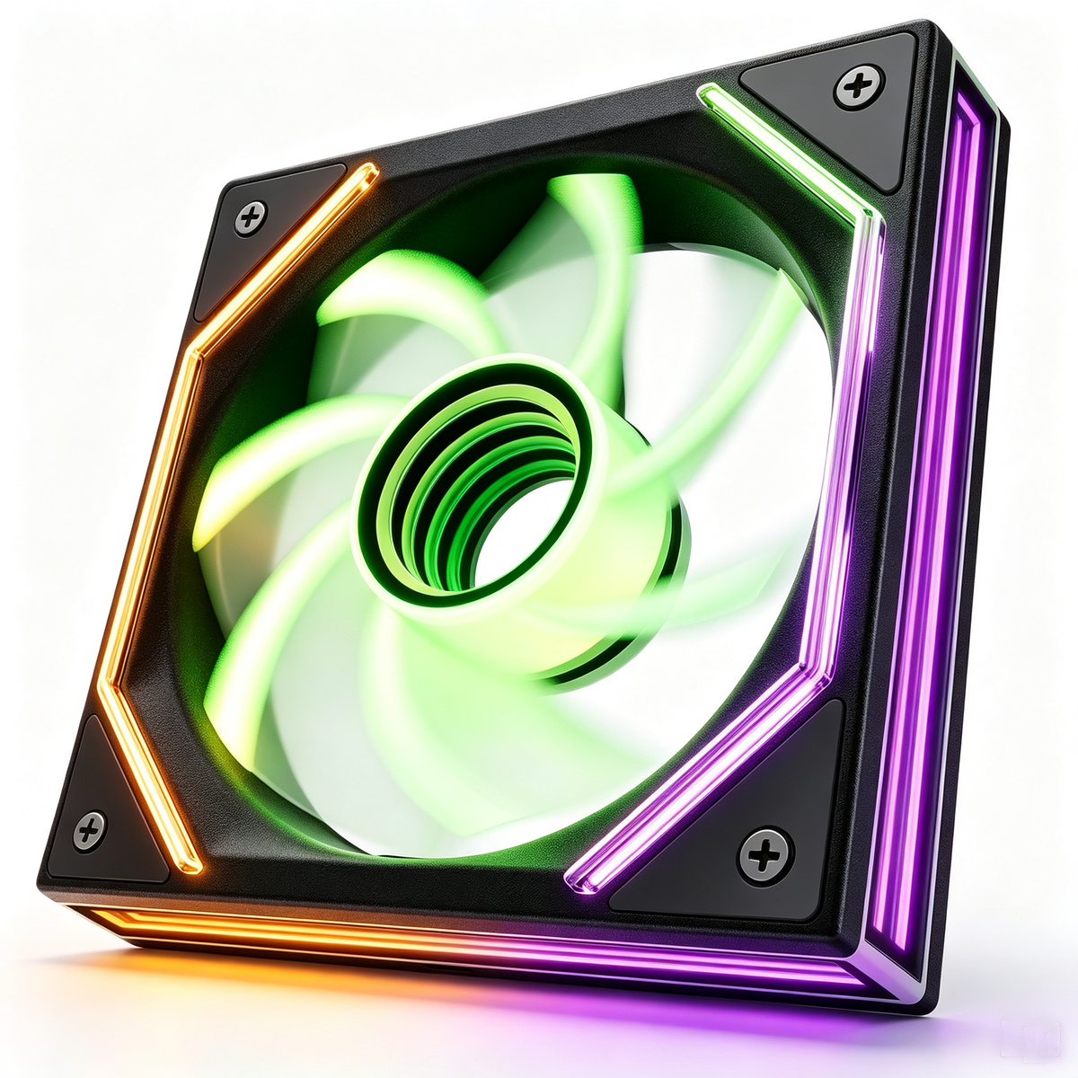 Asiahorse Matrix Pro ARGB Case Fan, 3-Zone Controlled Light,4 side Infinite Mirror Light