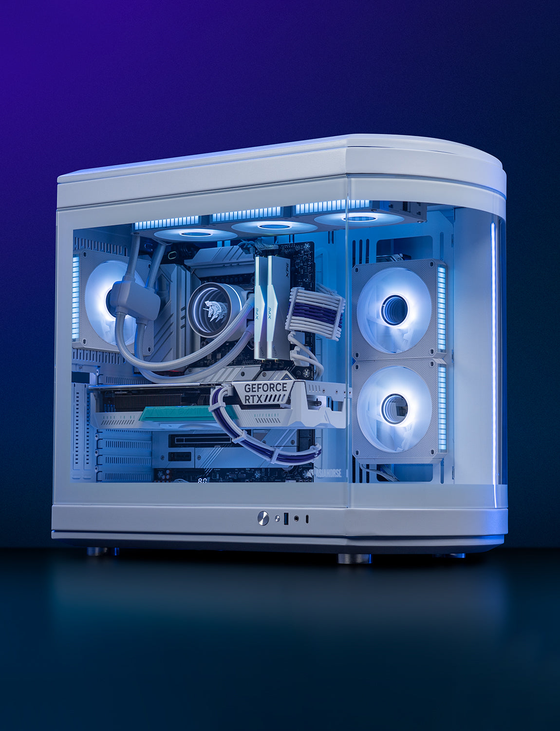 AsiaHorse STARBEAT 120mm UNI Fan, RGB Sound Control Rhythm PC Case Fan, Daisy-Chain Connection, 5V 3Pin ARGB Lighting for Computer Case & Liquid Radiator