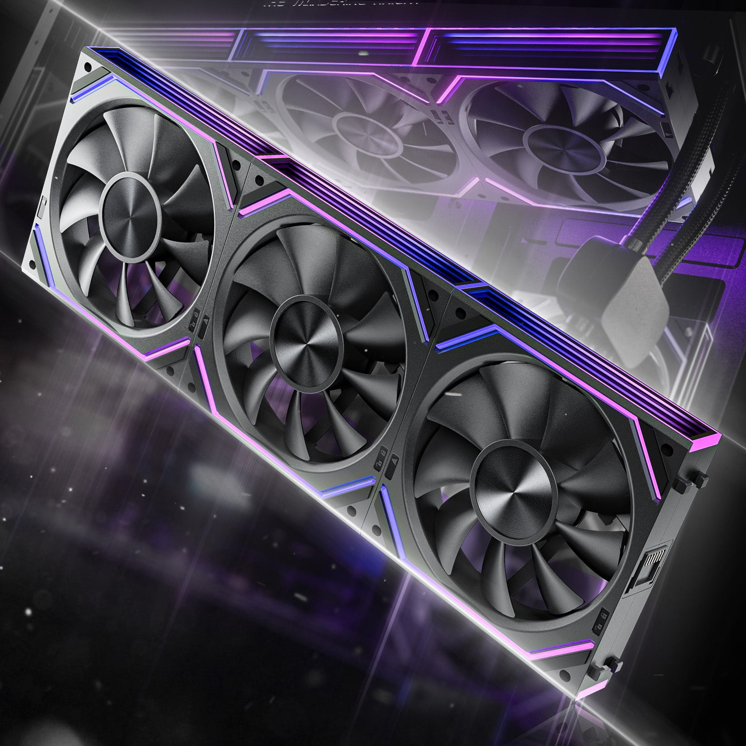 DAWN 120mm Daisy Chain PWM Fans (3-Pack)