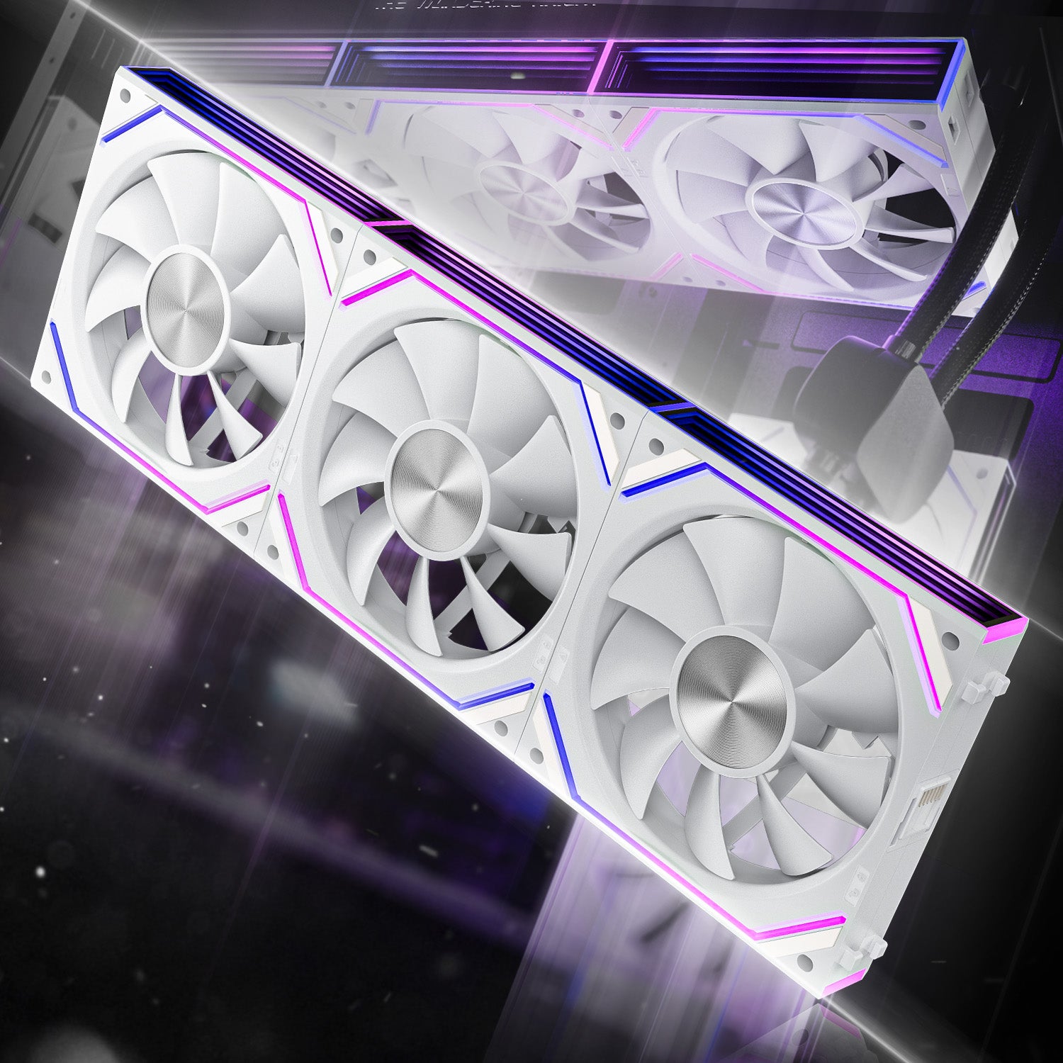 DAWN 120mm Daisy Chain PWM Fans (3-Pack)