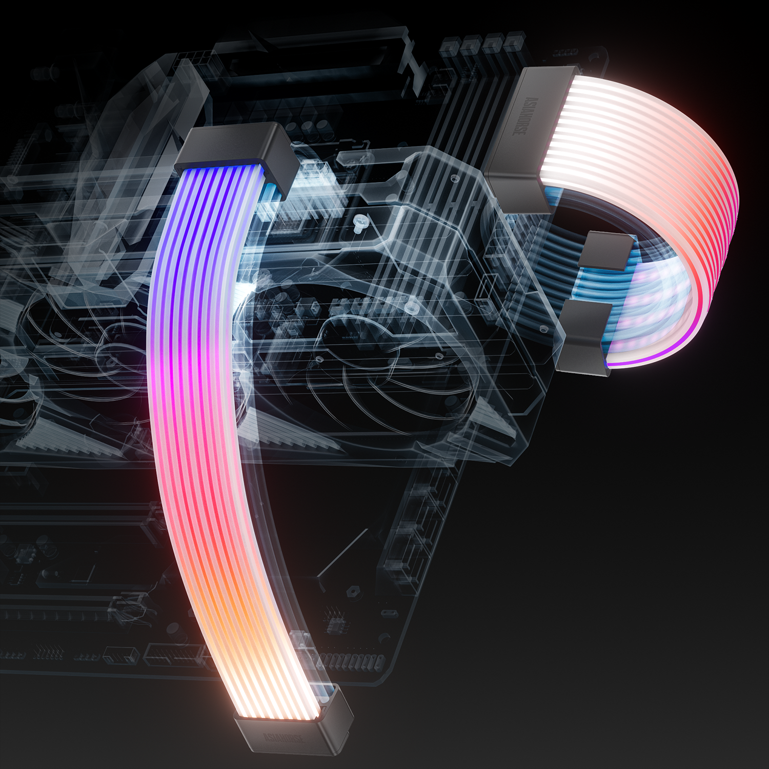 Aurora ARGB PSU Cables Cover Kit