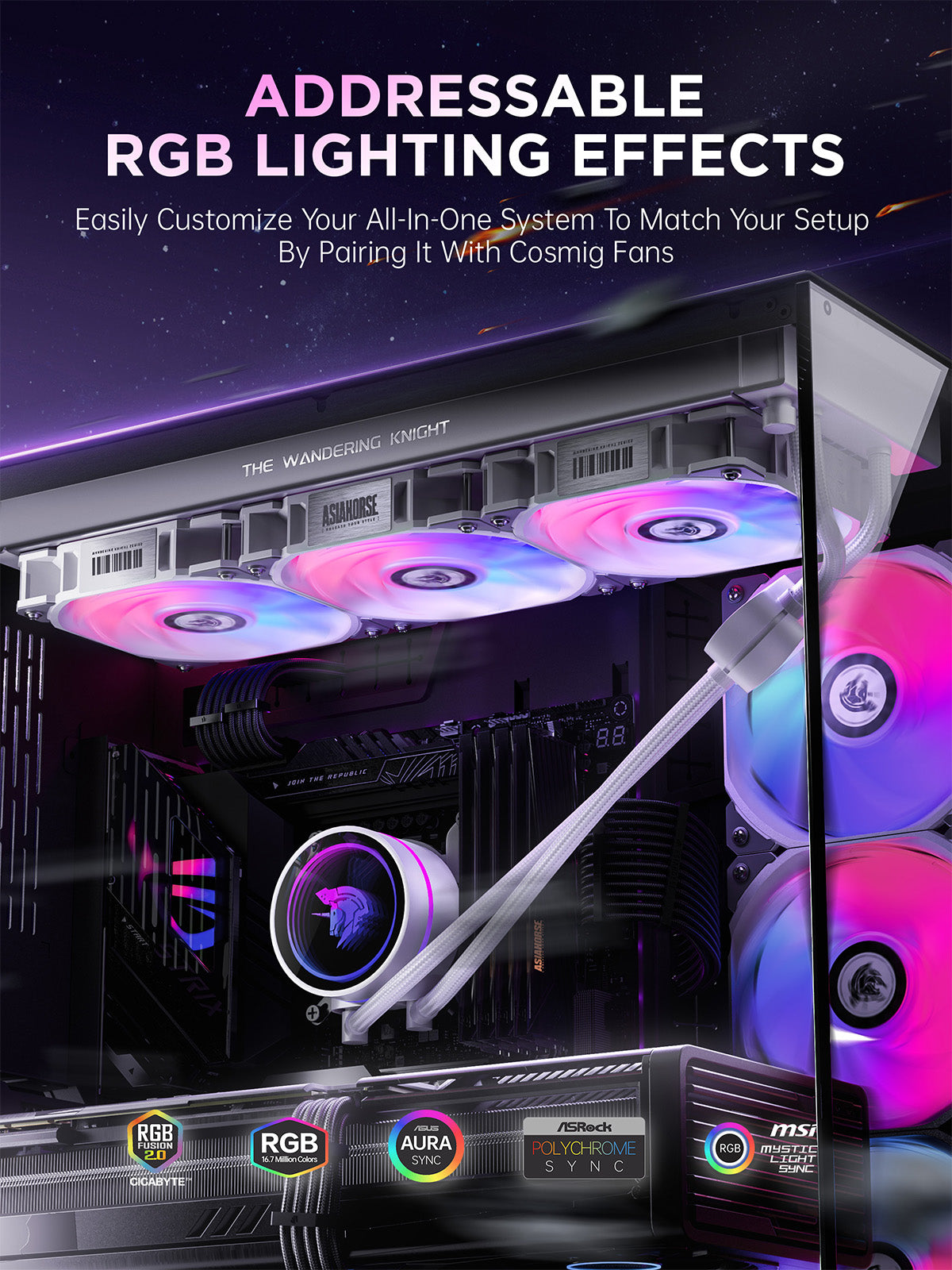 The Wandering Knight W360 AIO CPU Liquid Cooler