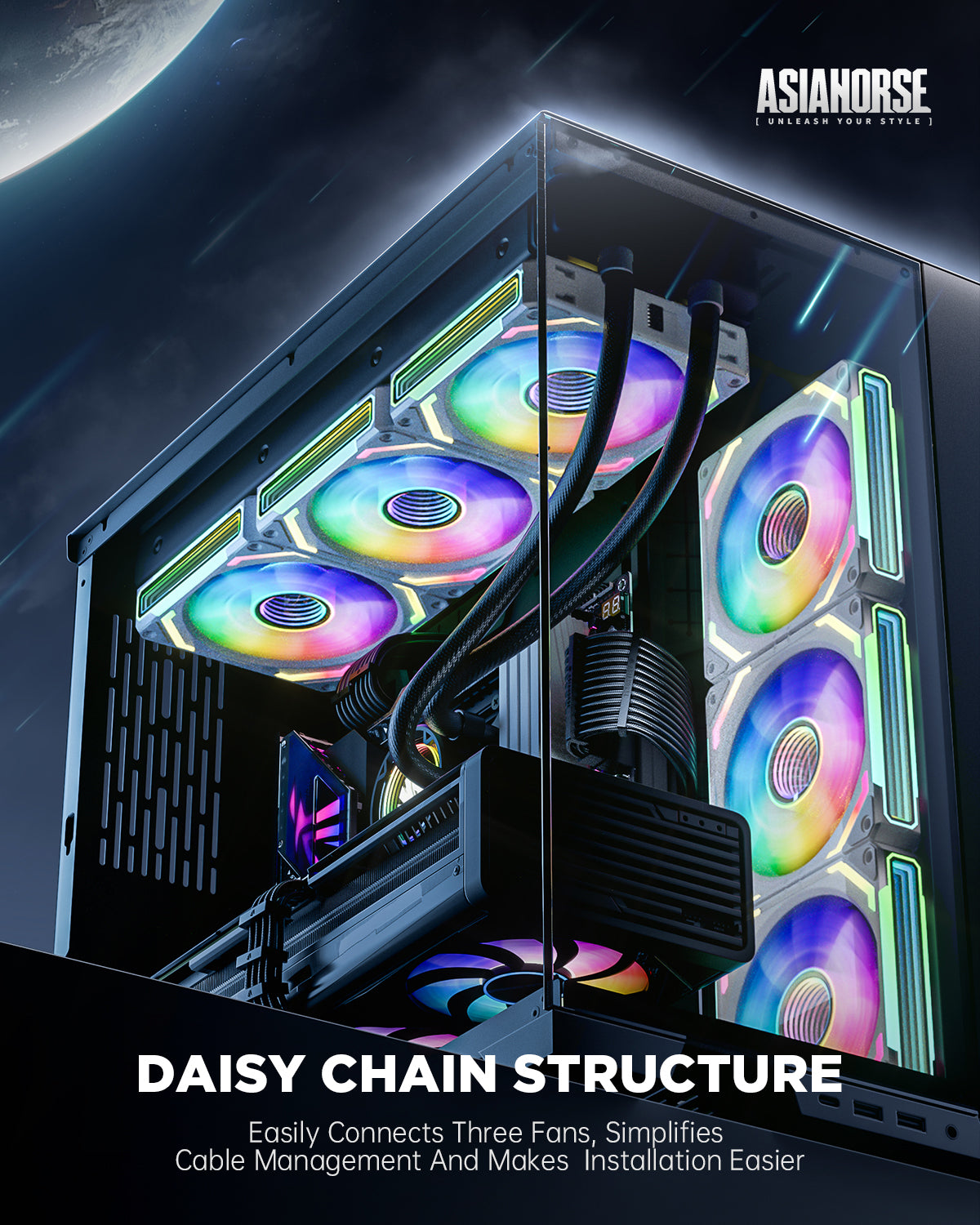 PC Case fan RGB Ventilador 120mm rgb infinite fan Computer Fan 120mm cpu cooler for pc case cooling