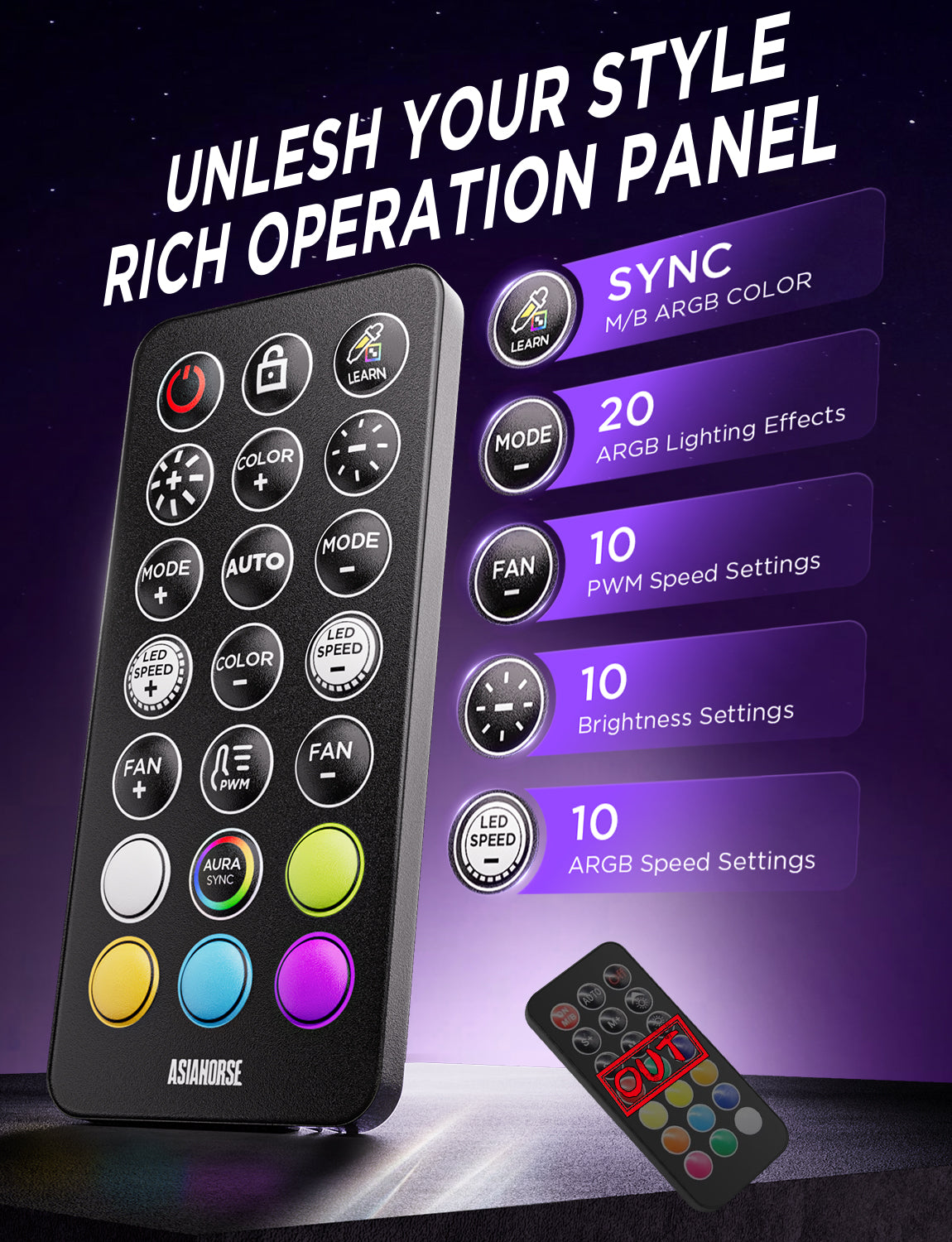 ASH-S1 ARGB Fan Hub Controller