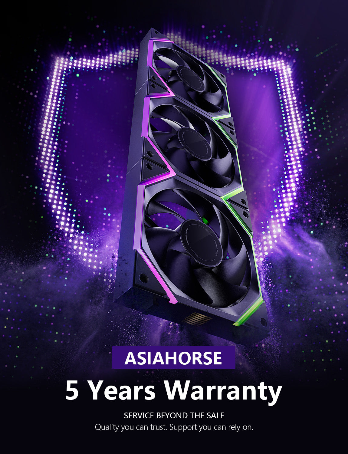 NYOTA PRO 120mm Daisy Chain ARGB Fans (3-Pack)