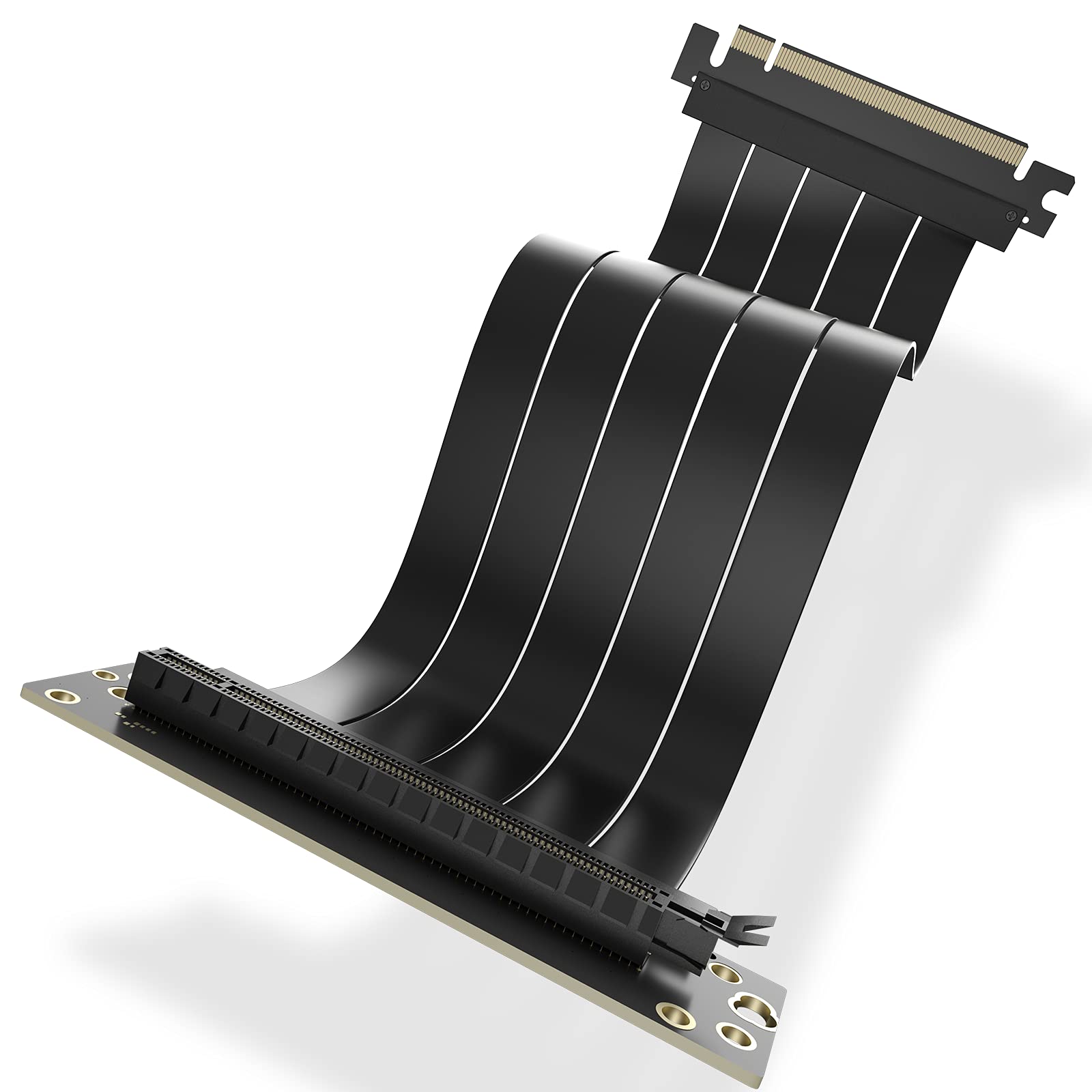 ASIAHORSE PCIE [20cm] 3.1 16x Extreme High Speed Rotatable Riser Cable (90 Degree)