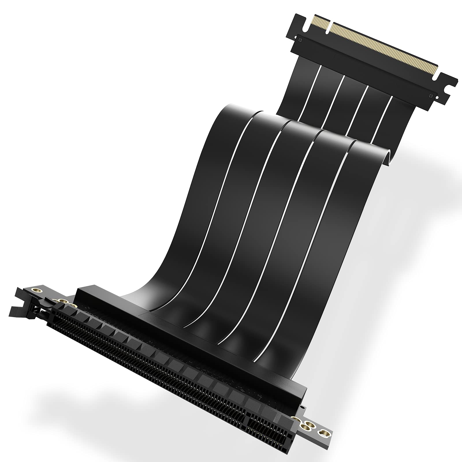 ASIAHORSE PCIE [20cm] 3.1 16x Extreme High Speed Rotatable Riser Cable (180 Degree)