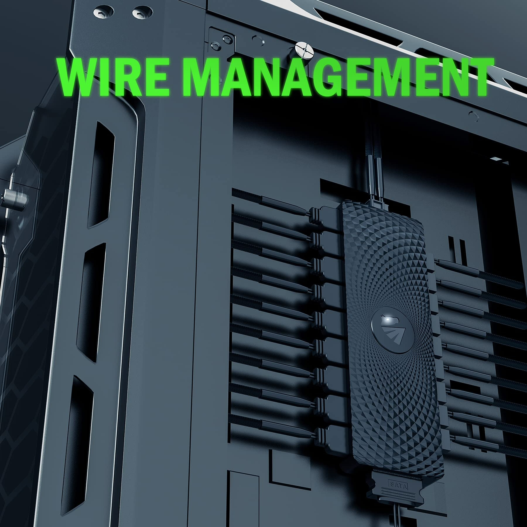 AsiaHorse VE-HUB 2IN1 ARGB/PWM hub Used SATA Power Supply,9 Ports for Addressable RGB Lighting with 9 Port PWM (Black)